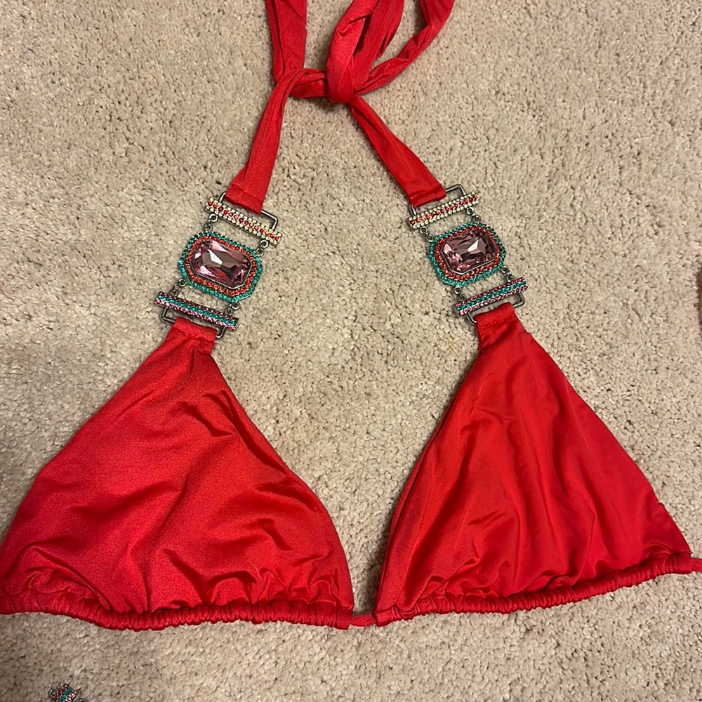 Beach Bunny Original Material Girl Top Coral size M/L RESERVED @mermaidinmalibu